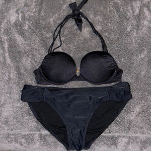 Victoria’s Secret Bombshell bikini swim top Candies swim bottoms set